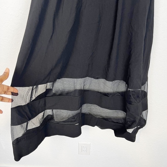 Aidan Mattox Illusion Fit-and-Flare Dress - Picture 7 of 11